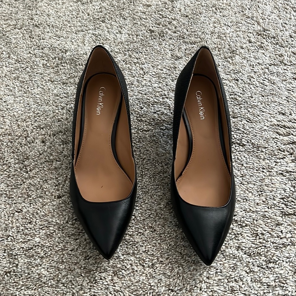 Calvin Klein Black Kitten Heel